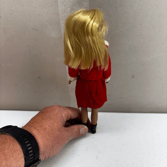 1964 Mattel Bendable Leg Blonde Skipper Original Box #1030 Red Outfit Black Boot - Picture 4 of 16